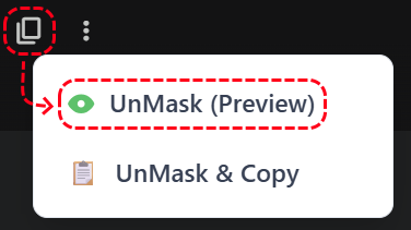 Unmask Context Menu